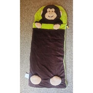 HugFun Kids Animal Head Sleeping Bag Monkey Cozy Used Once Excellent